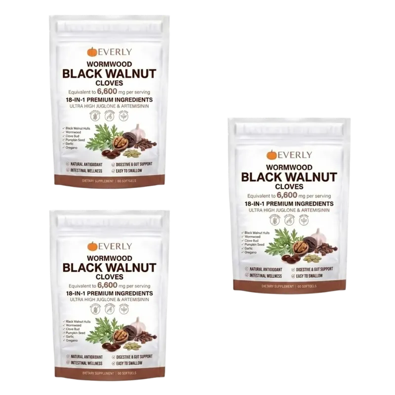 Everly Wormwood Black Walnut Cloves Softgels